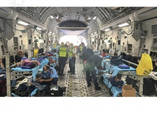 وصول الدفعة الخامسة من جرحى قطاع غزة للعلاج فى قطر 